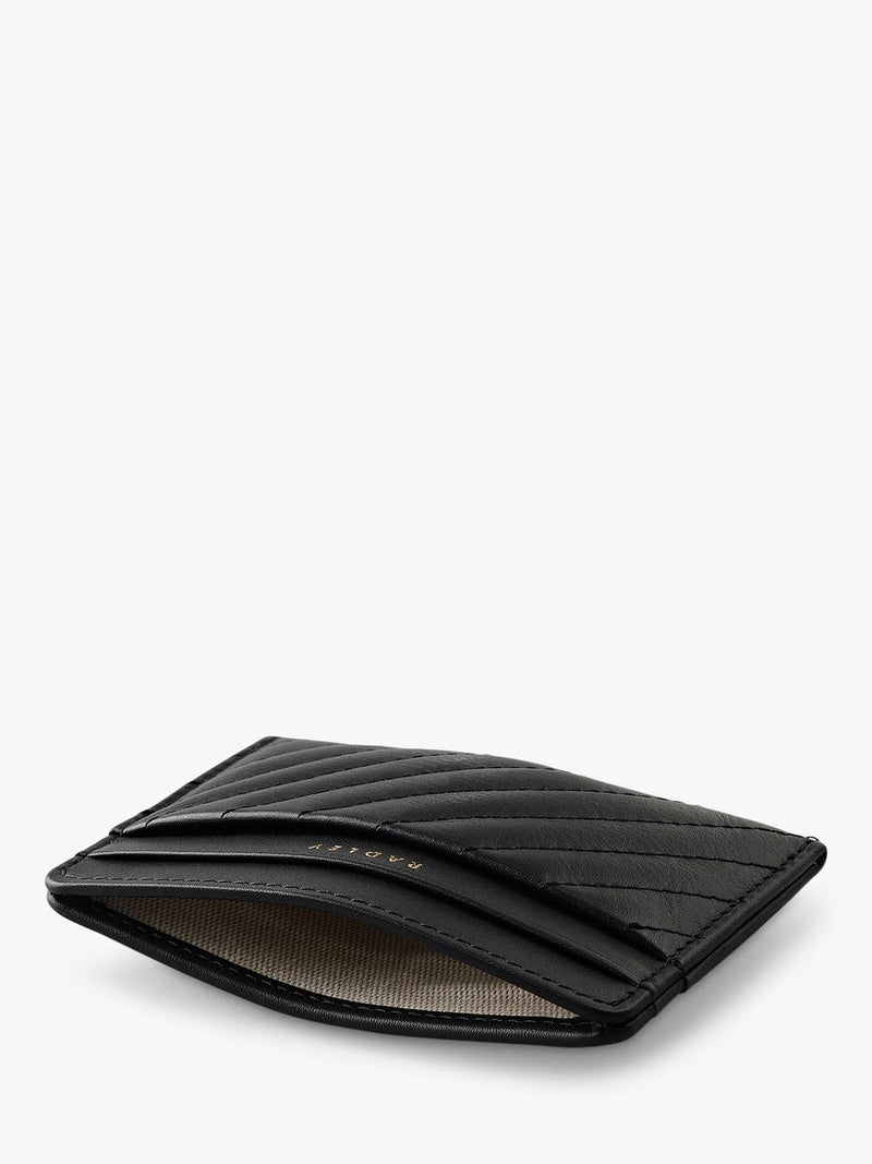 Radley Dukes Place quilted leather card holder black (British brand)