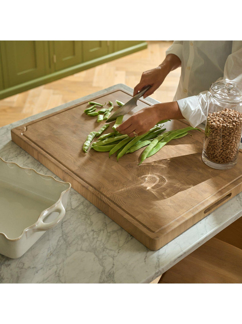 Neptune Orford end-grain oak chopping board 70cm - British product