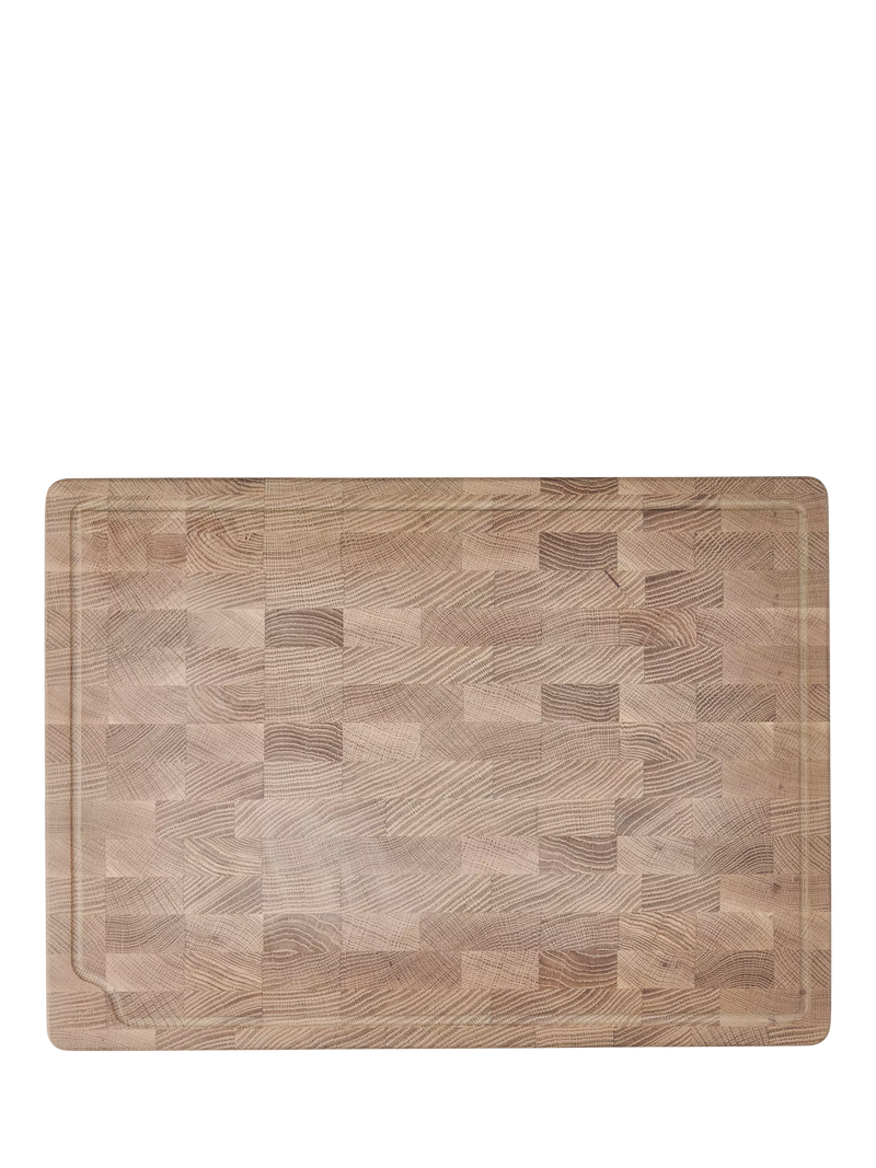 Neptune solid end-grain oak chopping board 55cm - British product