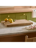Neptune solid end-grain oak chopping board 55cm - British product