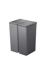 John Lewis EKO Morandi Twin Touch Waste and Recycling Bin 30L, Grey- Buy online at McGrocer