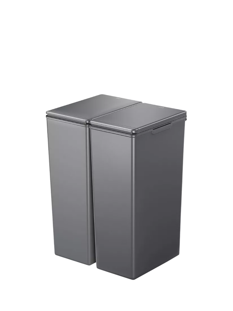 EKO twin touch waste bin grey 30L, imported from the UK
