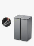 EKO twin touch waste bin grey 30L, imported from the UK
