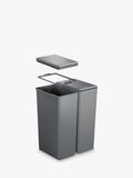 EKO twin touch waste bin grey 30L, imported from the UK