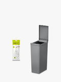 EKO Morandi twin touch bin grey 40L, imported from the UK