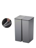 EKO Morandi twin touch bin grey 40L, imported from the UK