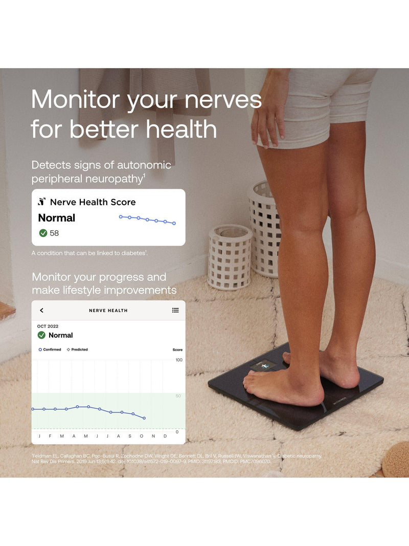 Withings Body Comp smart bathroom scale with body composition tracking, UK version