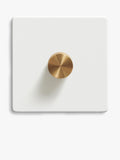 Dowsing & Reynolds single soft white dimmer switch, UK version