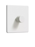 Dowsing & Reynolds Soft White Single Dimmer Switch, White Knob