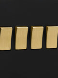 Dowsing & Reynolds quadruple rocker switch matt black, imported from the UK