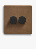 Dowsing & Reynolds antique brass double dimmer switch - British product