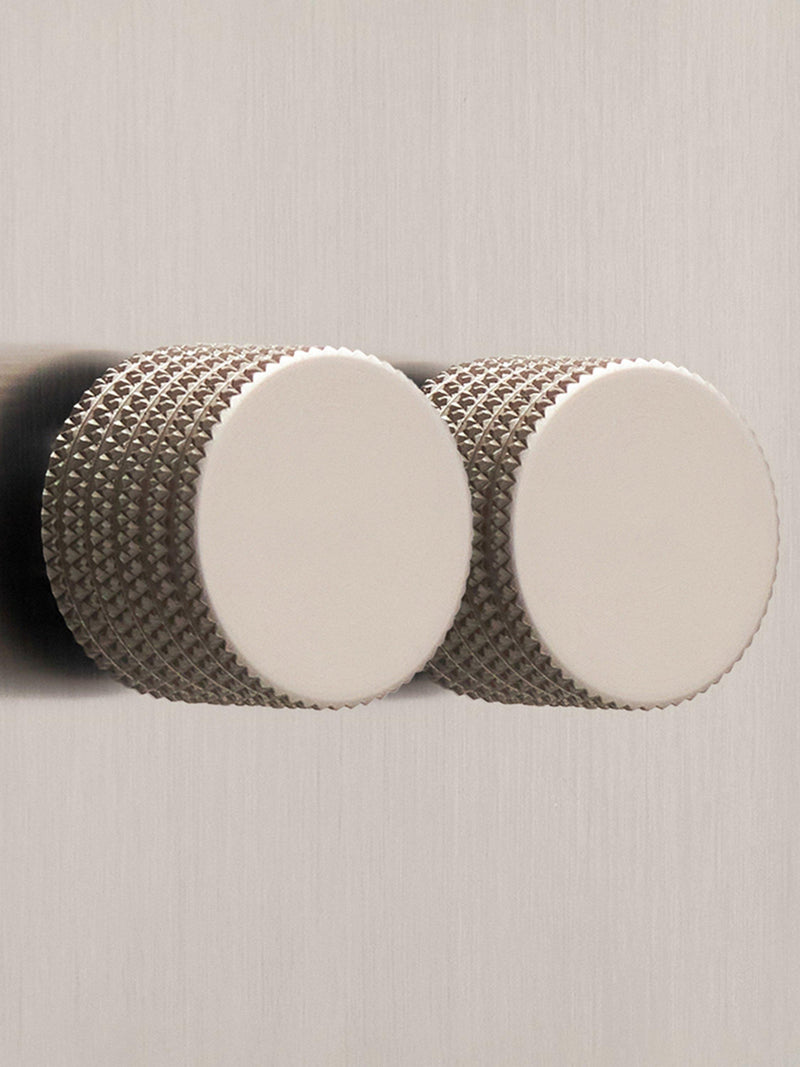 Dowsing & Reynolds soft silver double dimmer switch, UK version