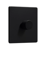 John Lewis Dowsing & Reynolds Matt Black Single Dimmer Switch- Buy online at McGrocer