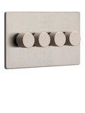 Dowsing & Reynolds Soft Silver Quadruple Dimmer Switch