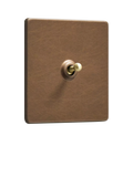 Dowsing & Reynolds antique brass toggle switch - British product