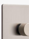 Dowsing & Reynolds brushed silver single dimmer switch, UK version