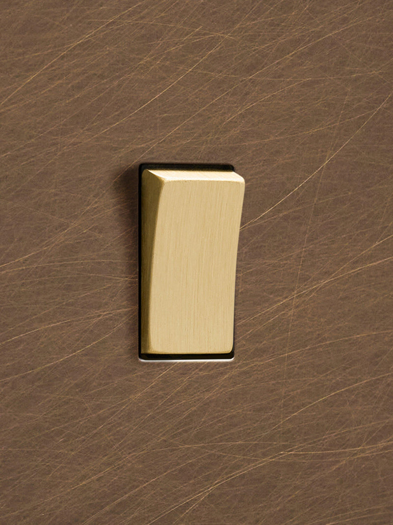 Dowsing & Reynolds antique brass rocker switch - British product