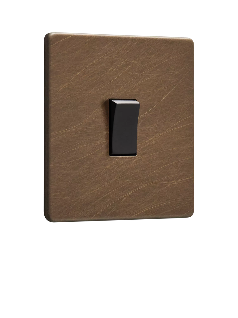 Dowsing & Reynolds Antique Brass Rocker Switch