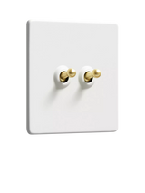 John Lewis Dowsing & Reynolds Soft White Double Toggle Switch- Buy online at McGrocer