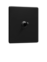 John Lewis Dowsing & Reynolds Matt Black Single Toggle Switch- Buy online at McGrocer