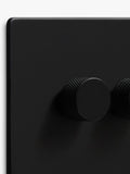 Dowsing & Reynolds triple dimmer switch matt black, UK version