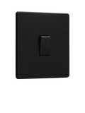 Dowsing & Reynolds matt black rocker switch, imported from the UK