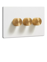 John Lewis Dowsing & Reynolds Soft White Triple Dimmer Switch- Buy online at McGrocer