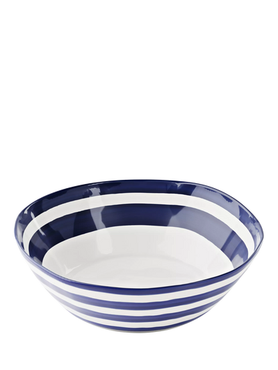 John Lewis Guzzini Riviera Melamine Picnic Serving Bowl, 30cm, Blue- Buy online at McGrocer