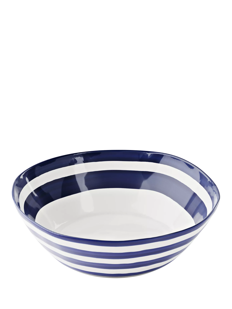 Guzzini Riviera melamine serving bowl 30cm blue, UK version