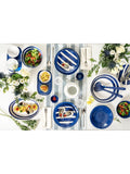 Guzzini Riviera melamine serving bowl 30cm blue, UK version
