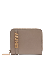 John Lewis DKNY Avil Small Zipped Leather Wallet- Buy online at McGrocer