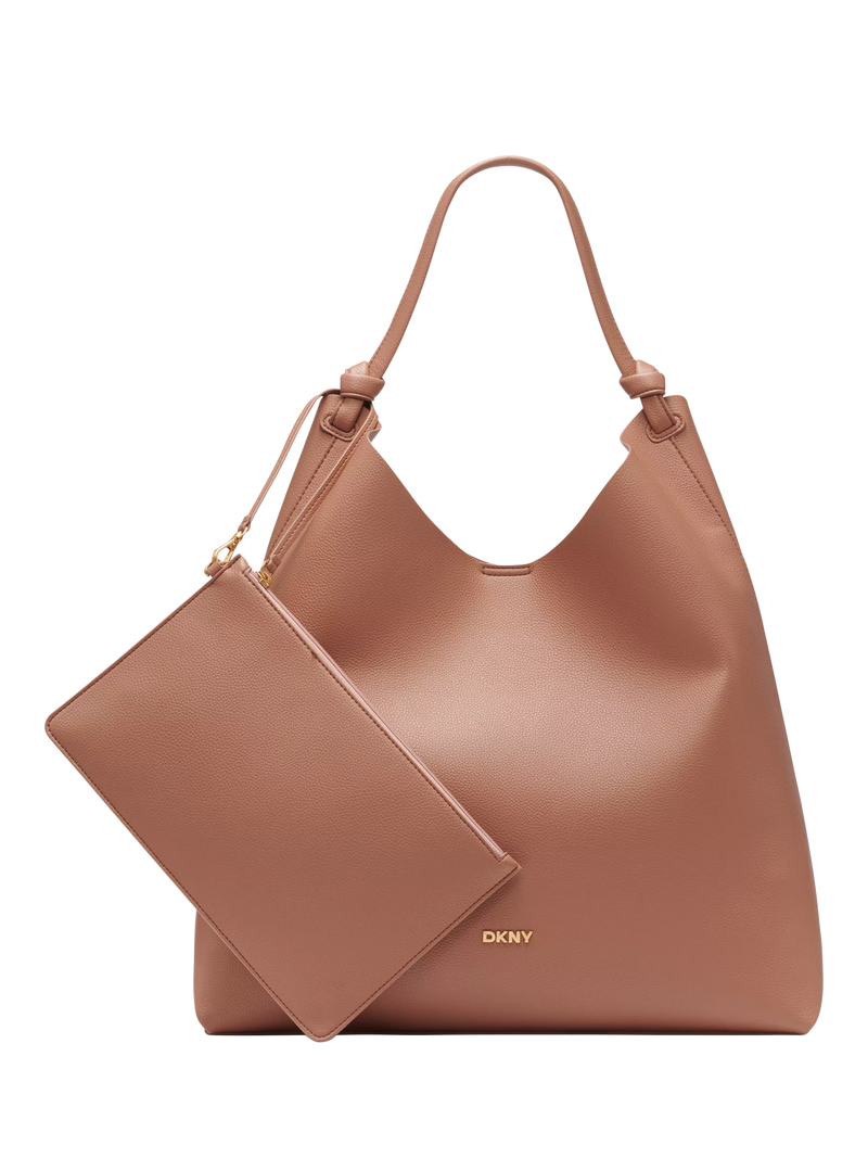 DKNY Paula faux leather hobo handbag 39cm, UK version