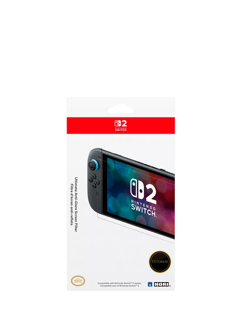 Hori anti-glare screen filter for Nintendo Switch 2 (British brand)