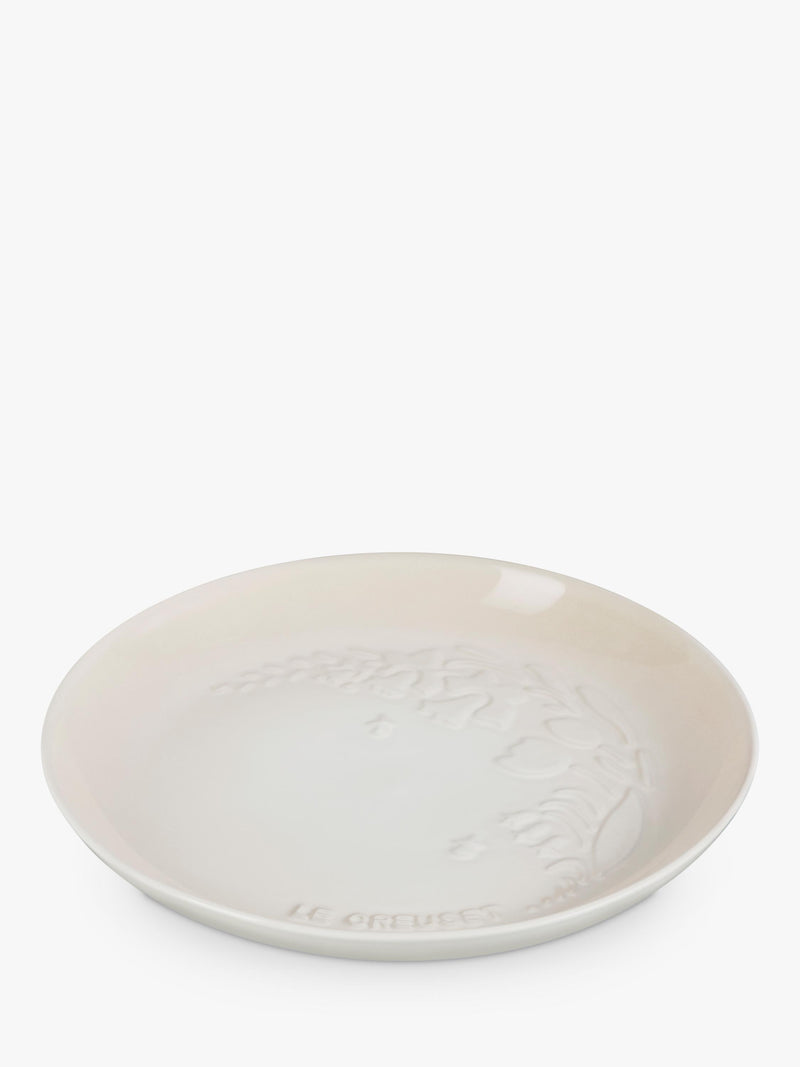 Le Creuset stoneware Jardin plate 22cm, imported from the UK