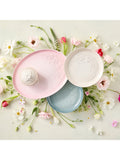 Le Creuset stoneware Jardin plate 22cm, imported from the UK