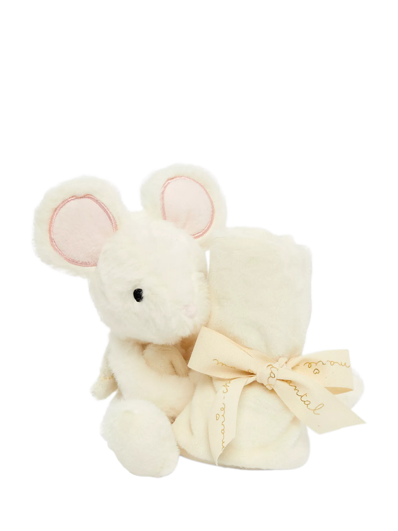 Marie-Chantal baby comforter mouse Milky White D23cm, UK version