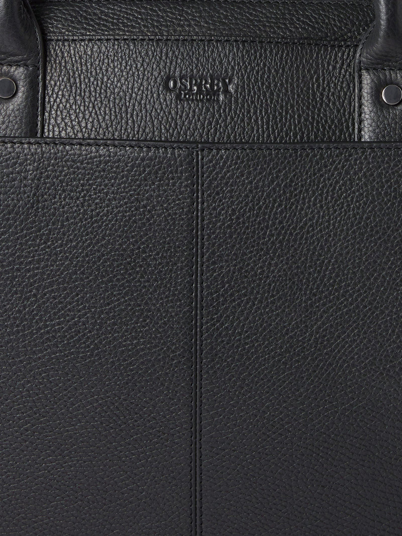Osprey London Jacob laptop bag tumbled leather (British brand)