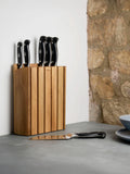 Robert Welch Professional Book Oak knife block with 6 knives - British product