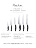 Robert Welch Professional Book Oak knife block with 6 knives - British product