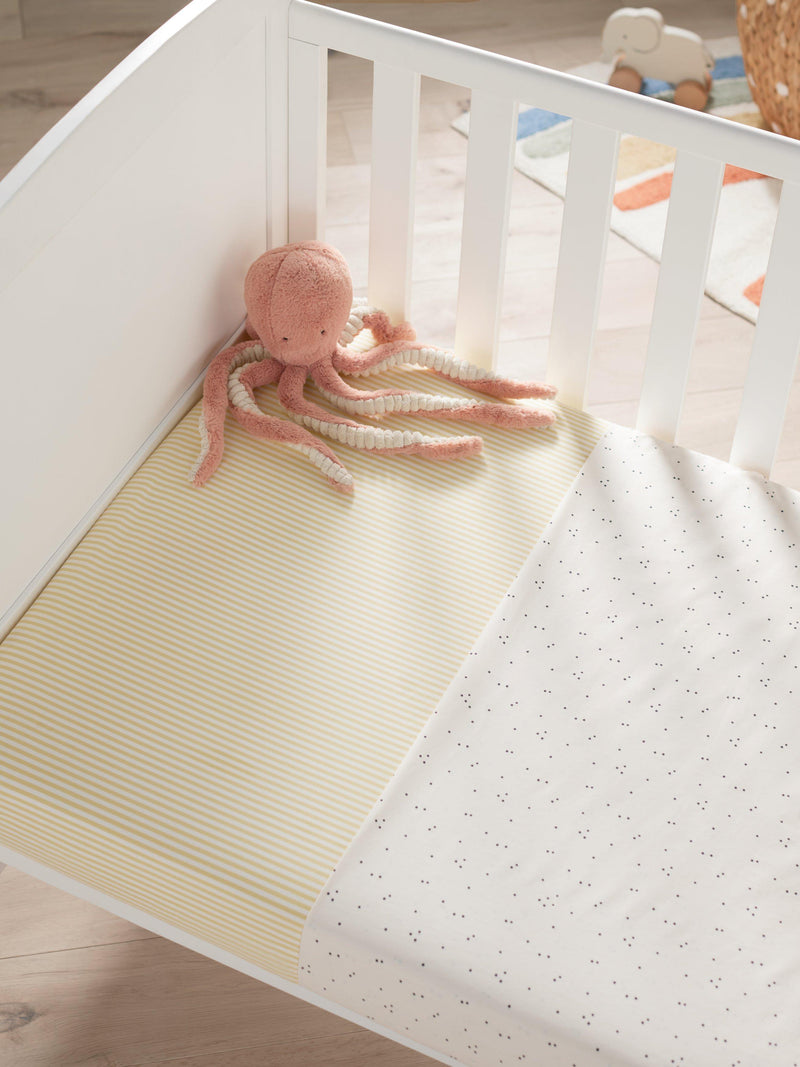 John Lewis Wonder Spot cotbed sheets, pack of two, UK version