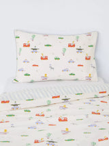 John Lewis John Lewis Discovery Transport Cot Duvet Cover and Pillowcase Set, Multi- Buy online at McGrocer