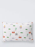 John Lewis animal transport reversible cotbed duvet cover set 120x140cm, imported from the UK