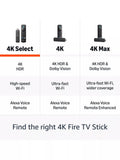 Amazon Fire TV Stick 4K streaming device with Alexa remote (British brand)