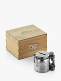 Royal Selangor pewter teddy money box in wooden gift box, imported from the UK