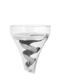 Royal Selangor Helix pewter wine funnel with sieve, imported from the UK