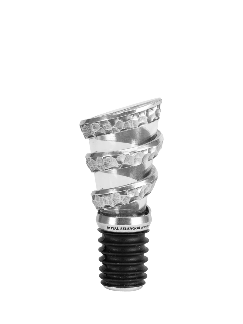 Royal Selangor Helix pewter wine pourer - British product