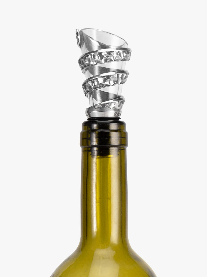 Royal Selangor Helix pewter wine pourer - British product