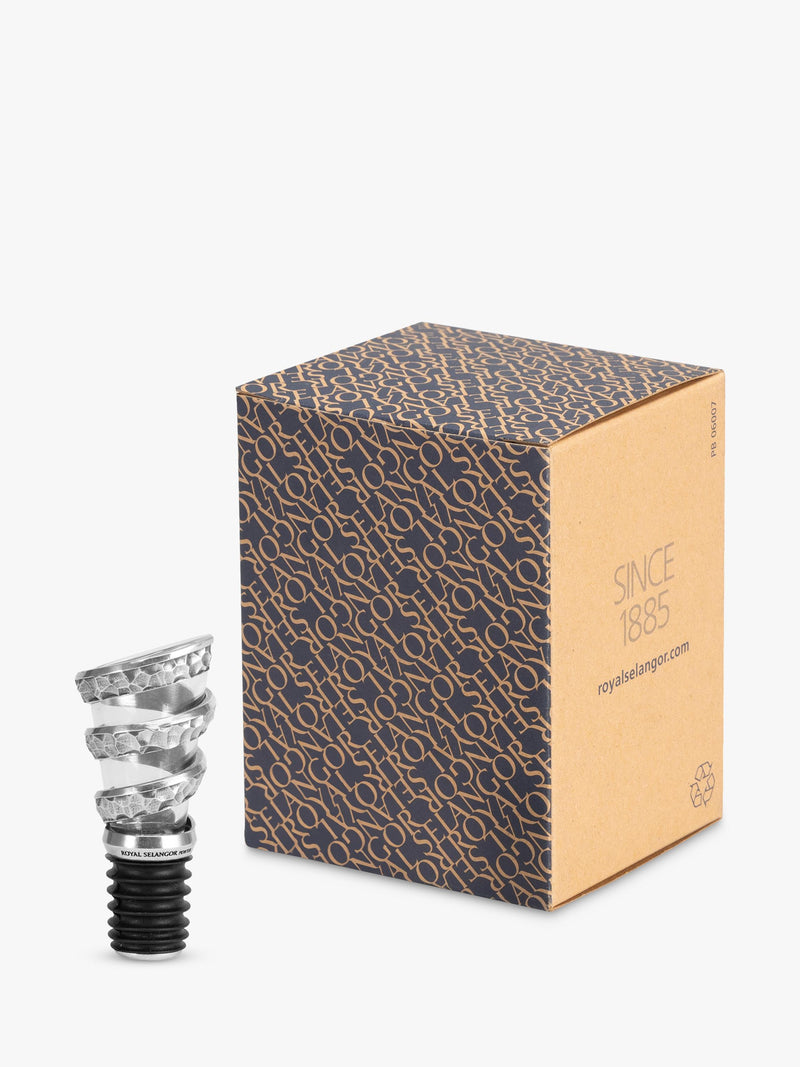 Royal Selangor Helix pewter wine pourer - British product
