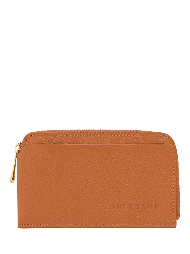 Longchamp Le Foulonné Zipped Leather Cardholder