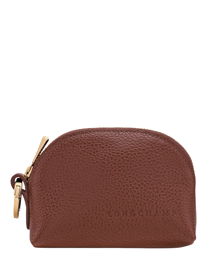 Longchamp Foulonne Leather Coin Purse